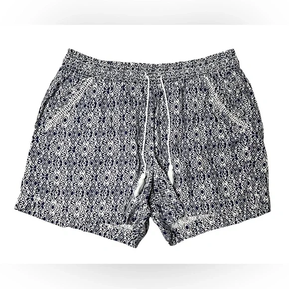 Briggs New York Size XL Women’s Shorts Linen Blend Pull-On Summer Blue White - Picture 3 of 16